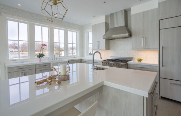 White Nano Glass Kitchen